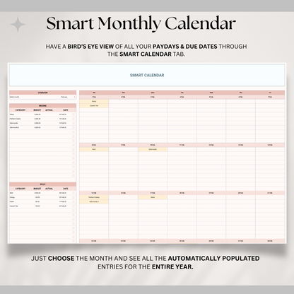 50/30/20 Annual Budget Planner