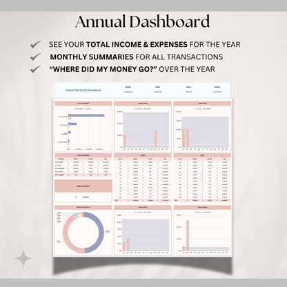 50/30/20 Annual Budget Planner